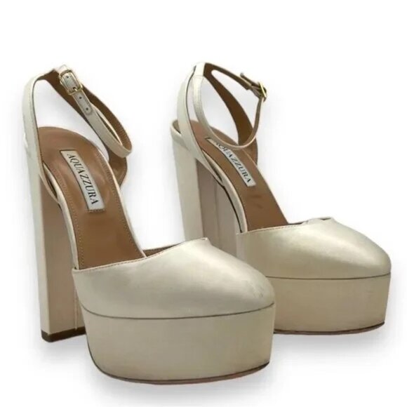 AQUAZZURA White Platform Pumps, Size 36 (Bridal/Wedding) - Picture 11 of 14